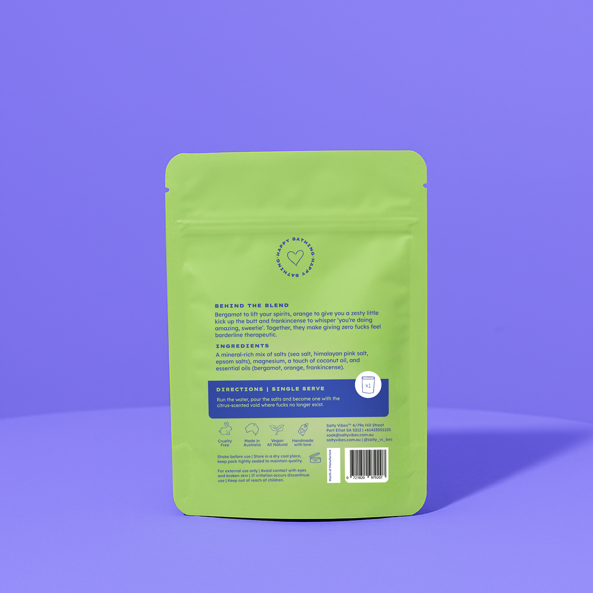 BATH SALTS | ZERO FUCKS 100g