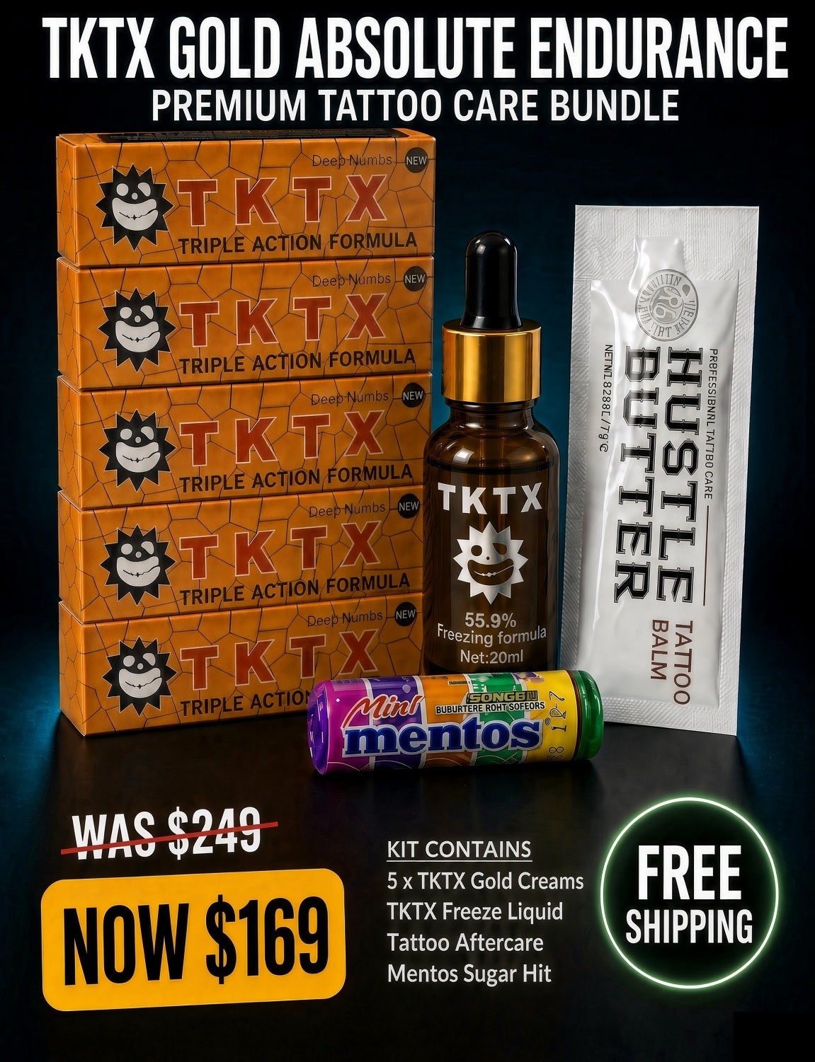 HALF DAY DELUXE SURVIVAL KIT - TKTX GOLD ABSOLUTE ENDURANCE